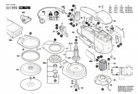 Bosch 3 601 C72 870 GEX 34-150 Random orbital sander 230 V / GB Spare Parts GEX34-150